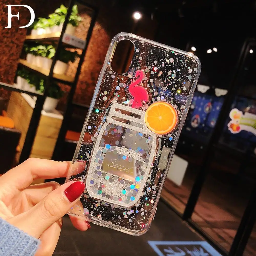

FD Little Fresh Pink Bird Soft TPU Phone Case X XS Max XR Case Cover Phone 7 8 6 6s Plus Case Phone 8 Plus Fashion Phone Case