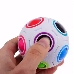 Новый горячий странная форма игрушки Magic Cube настольная игрушка анти стресс Радуга футбольный мяч Пазлы снятие стресса
