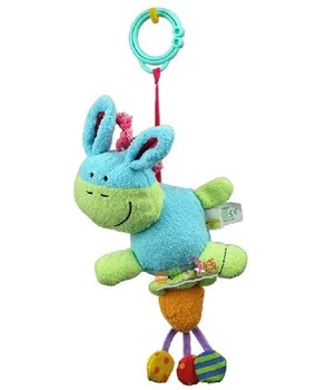 

candice guo Hot Sale cute Donkey Shaking Bell Baby gift Plush Toy Rattle multifunctional Bed Hang 1pc