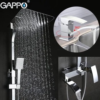 Price GAPPO Bathtub Faucets Bathroom Tub Faucet Brass Basin Faucet Basin Mixer Tap Waterfall Bath Tub Mixer