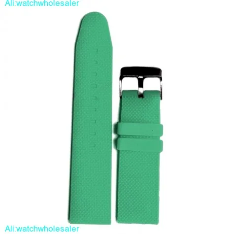 22mm Special Teal Silicone Jelly Rubber Unisex Watch Band Straps WB1062O22JB