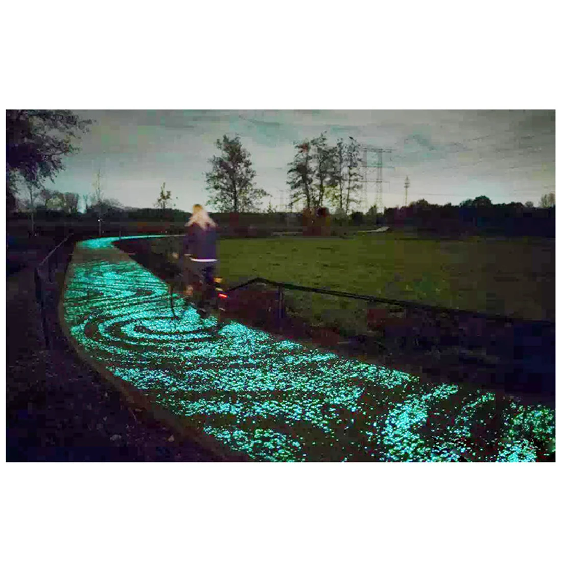 600 шт 2 упаковки 14 мм искусственная светящаяся ночь камни галька светится в темноте Галька светящиеся гравюры для сада двора дорожки Декор