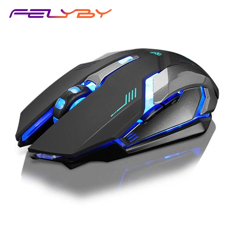 FELYBY беспроводная эргономичная мышь X7 2 4 ГГц перезаряжаемая Бесшумная оптическая