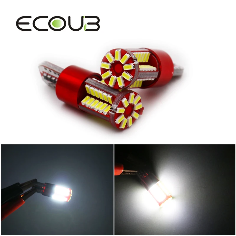 

2 x T10 LED W5W Clearance Bulb 12V 3014 Car Auto Interior Trunk Light Turn Side Parking Lamp COB 194 Canbus Reading 6500K White