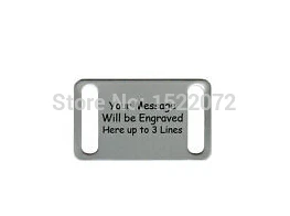 

New fashion low price Custom Personalized Engraved Stainless Steel Slider Dog Tag Cat Tag Pet size 30*50mm FH680071