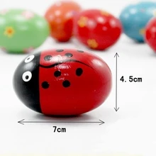 6 шт деревянная перкуссия музыкальные яйца maracas яичные Шейкеры Детские игрушки производитель шума