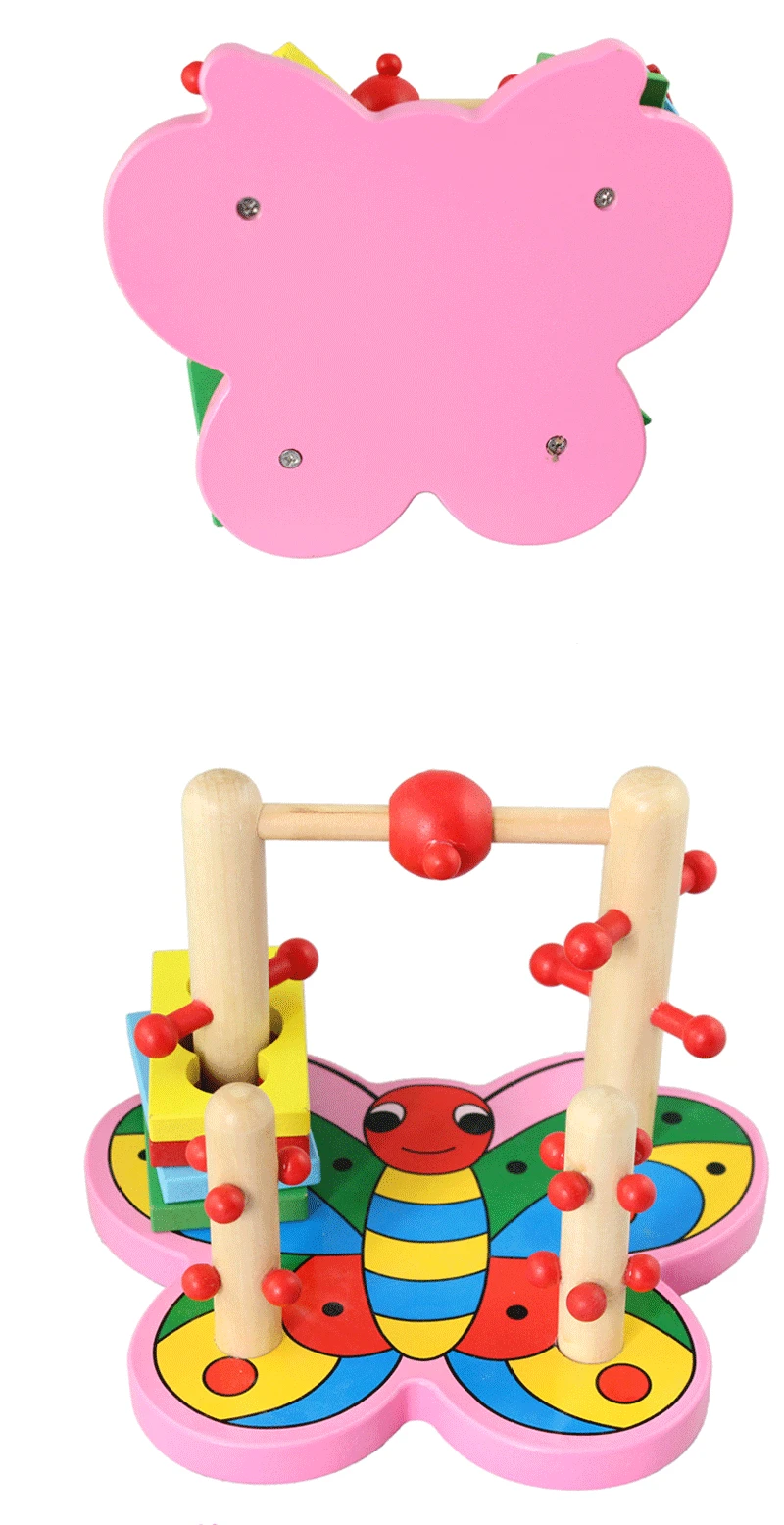 Eva2king Детские деревянные игрушки Бабочка Набор мультфильм Logic Спорт умений 3D игры вращающийся блок блоков детские головоломки Лидер продаж