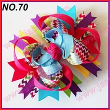 65 шт 4,5 ''шеврон женский бант для волос эксклюзивная заколка для волос слой сплошной ленты для волос Луки клипы