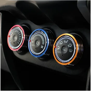

air conditioning knob DIY protection decorative circle case for mitsubishi ASX aluminum alloy accessories car styling