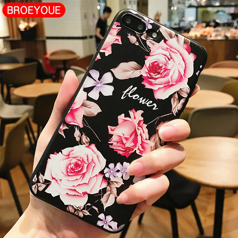 BROEYOUE чехол для Xiaomi Redmi 4A 4X 5A 5 Plus Note 4 Mi A1 5X рельефный силиконовый iPhone 6 6S 7 8 X |