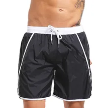 Летние мужские плавки больших размеров, купальник со средней посадкой, мужские нейлоновые быстросохнущие плавки для мужчин, сетчатые свободные шорты для плавания