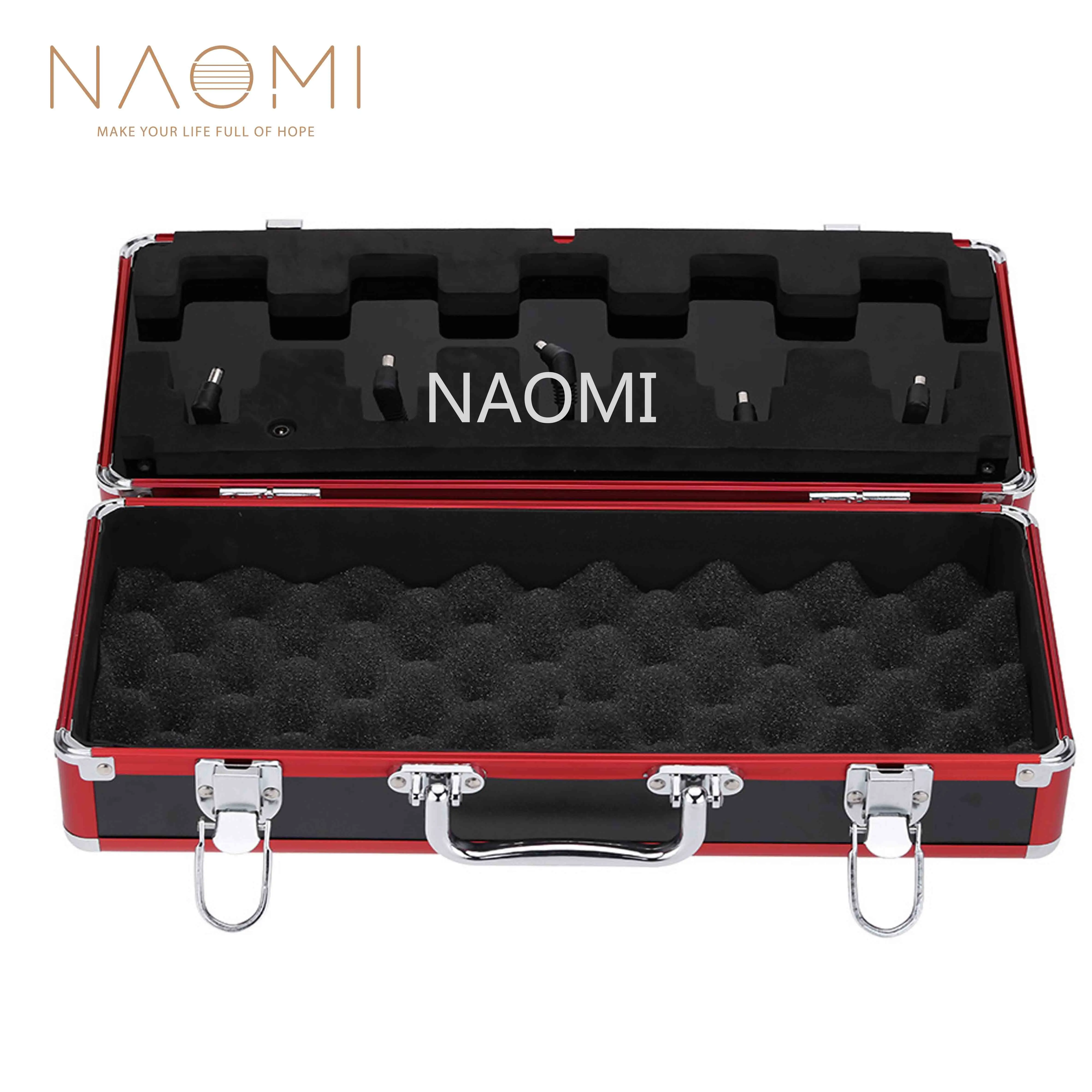 

NAOMI Aroma Guitar Effect Pedal Case APB-3 Guitar Effect Pedal Carry Case Box Total Metal Locking Case For Electric Guitar