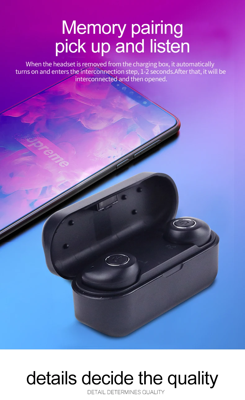 M5 TWS Беспроводная Bluetooth 5,0 Eraphones активная шумоподавление Спортивная гарнитура с микрофоном 3D стерео наушники для IPhone samsung