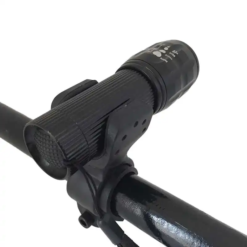 

Outdoor Dynamic 360 Rotation Black Torch Clip Mount Bicycle Front Light Bracket Flashlight Holder New Style