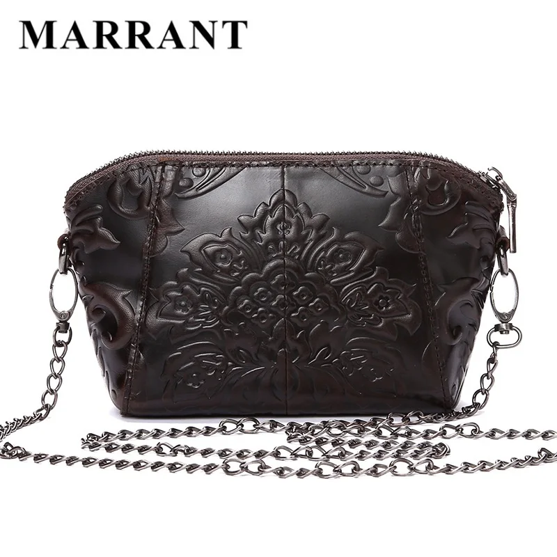 Luxury Brand Women Vintage Retro Design Messenger font b Bag b font Genuine Leather Female Embossed