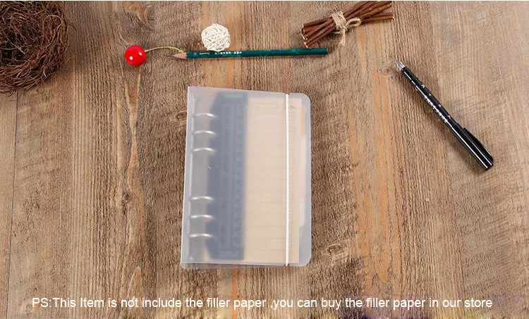 13 Creative Ring Binder B5A4567 PP Notebook Accessory Sheet Shell  office & school supplies Stationery Transparent Concise 6 Holes