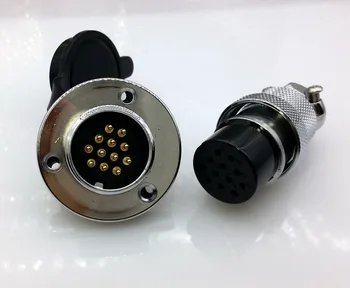 

DF25 GX25 12Pins 25mm Aviation plug and socket Connector kit GX25 Socket+Plug+WaterProof Cap Aviation plug interface