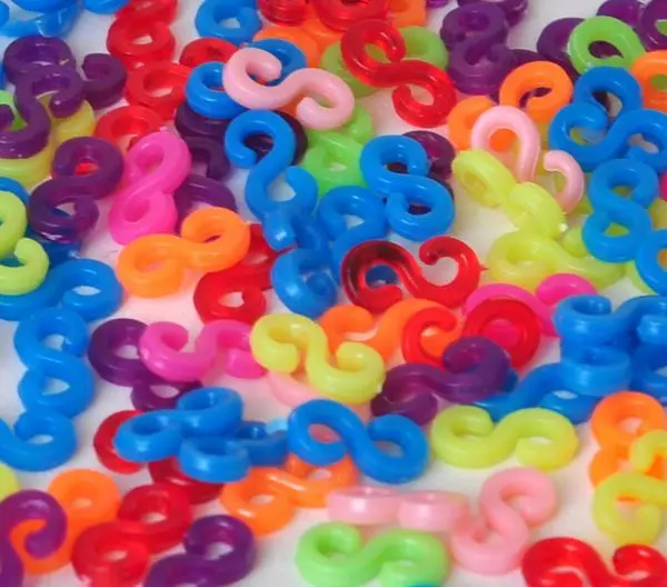 240pc S-Clips Rubber Loom Bands Bracelet Making Child Mix Color DIY Tool Jewelry