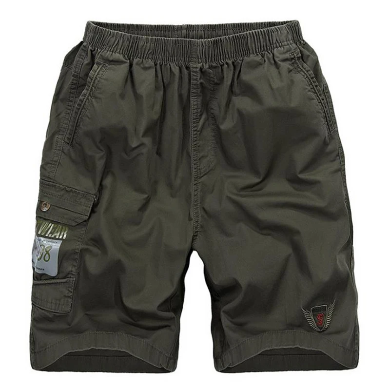 High qualit Loose Summer Men 100 Cotton Board Shorts Large Size mens