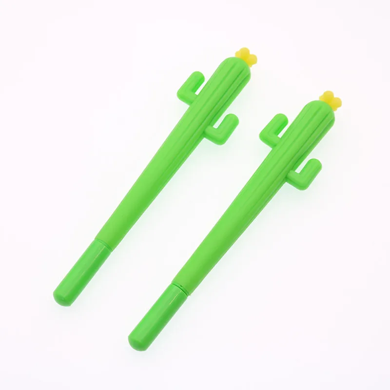

2 / The Number Of Creative Lovely Cactus Flower Pen Soft Material Gift School Children Mackerel Office Supplies