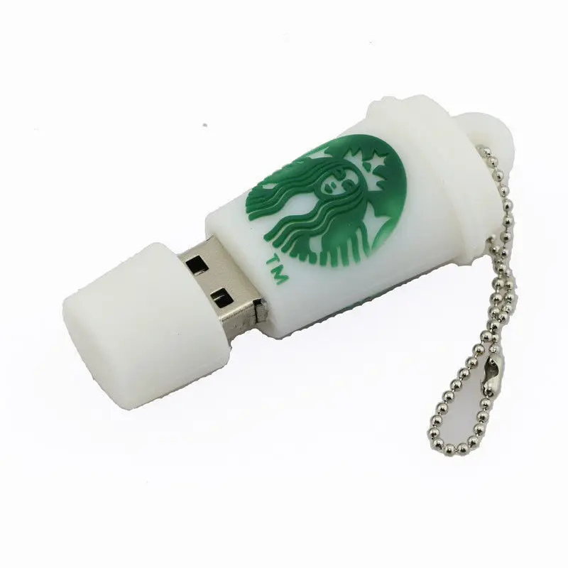 Pen Drive Starbucks Cup USB Flash Drive 4GB 8GB 16GB 32GB 64GB Cartoon