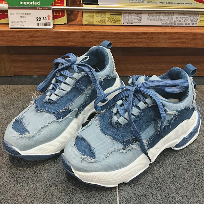 denim sneakers shoes