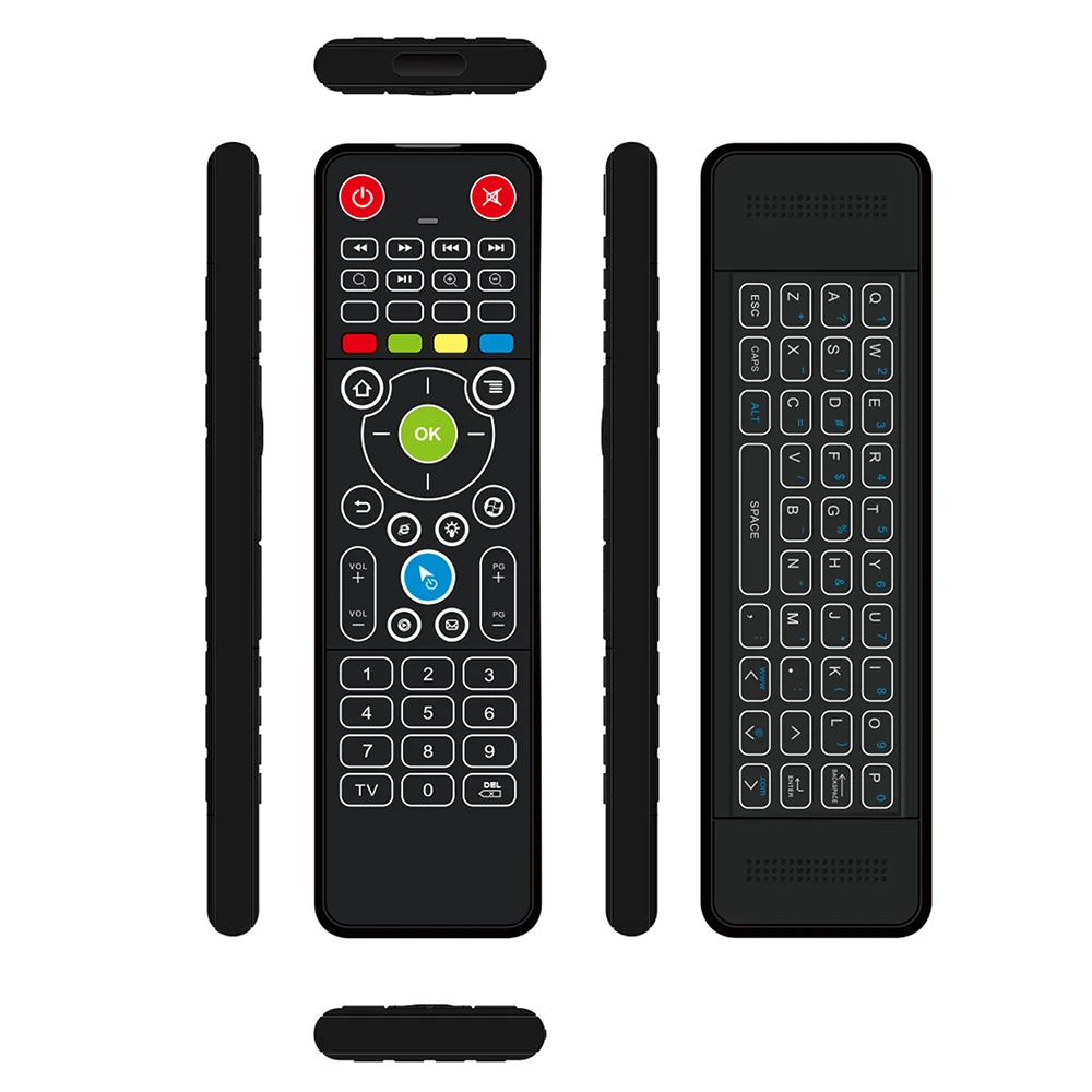 Беспроводная мини клавиатура TZ18 2 4 ГГц Air Mouse двухсторонний ручной пульт