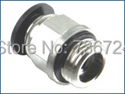 

8mm to 1/4" BSPP thread with O-ring male straight air fitting pneumatic fitting