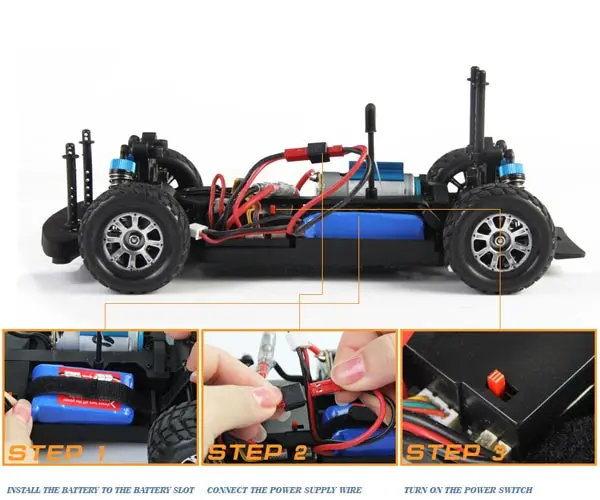 Wltoys A949 Радиоуправляемая машина 1/18 2.4Gh 4WD ралли машина 100 м управляемая дистанция 50 км/ч скорость кузова автомобиля с передатчиком