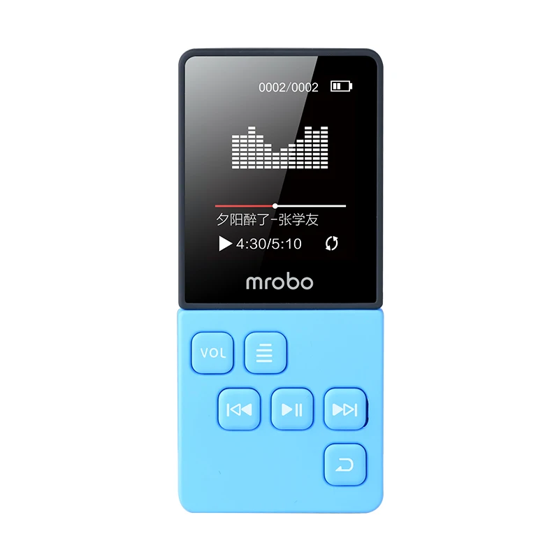 Mrobo c6 MP3-плеер Портативный цифровой аудио плеер с экраном 1,8 дюймов FM Электронная книга часы данные музыкальный плеер динамик TF карта