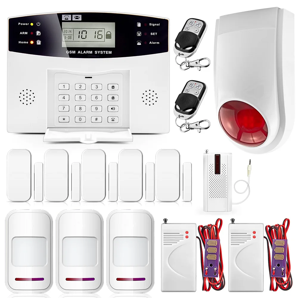 

New Security Wireless Home Alarm Intelligent gsm alarm Andriod/IOS GSM alarm system home security alarm Outdoor Siren