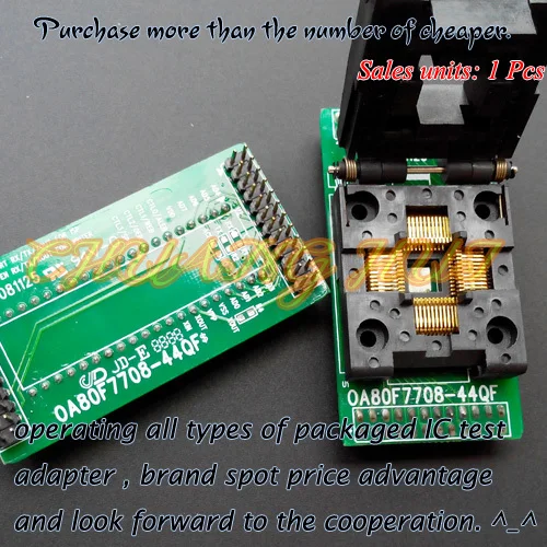 OA80F7708-44QF Programmer Adapter for ABOV Programmer Adapter TQFP44-DIP Adapter/Test Socket OA80F7708-44QF Programmer Adapter for ABOV Programmer Adapter TQFP44-DIP Adapter/Test Socket
