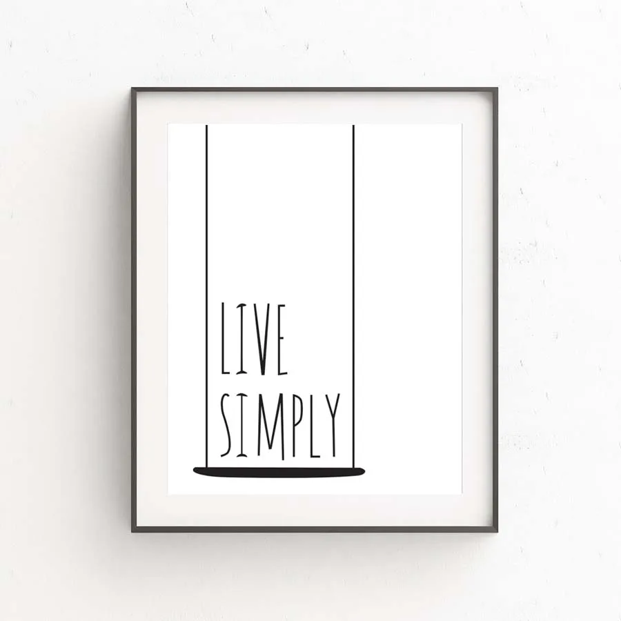 Moderne Nordic Leben Einfach Inspirierend Zitat Leinwand Kunstdruck Poster Gemälde No Frame Büro Wand Bilder Wohnkultur in Moderne Nordic Leben Einfach