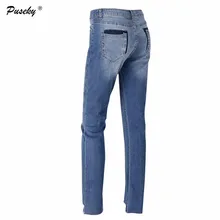 Модные женские обрезки сращены шов линии мотобрюки бросился женщина прямые джинсы регулярные Ретро осень джинсовые штаны с карманами