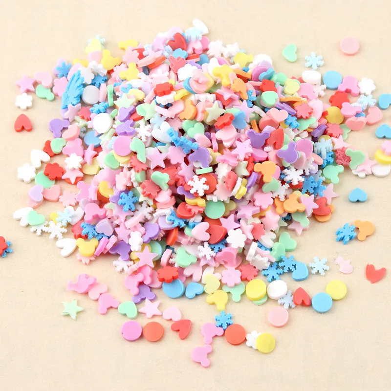 Fake Candy Clay Sprinkles For Filler For Slime DIY Supplies Fake Cake Dessert Mud Particles Decoration Toys 9