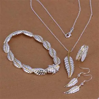 

Wholesale Fashion Jewelry Set, 925 Sterling silver 925 Sterling silver Necklace and Bracelet/Earrings rings Set . Good S0180