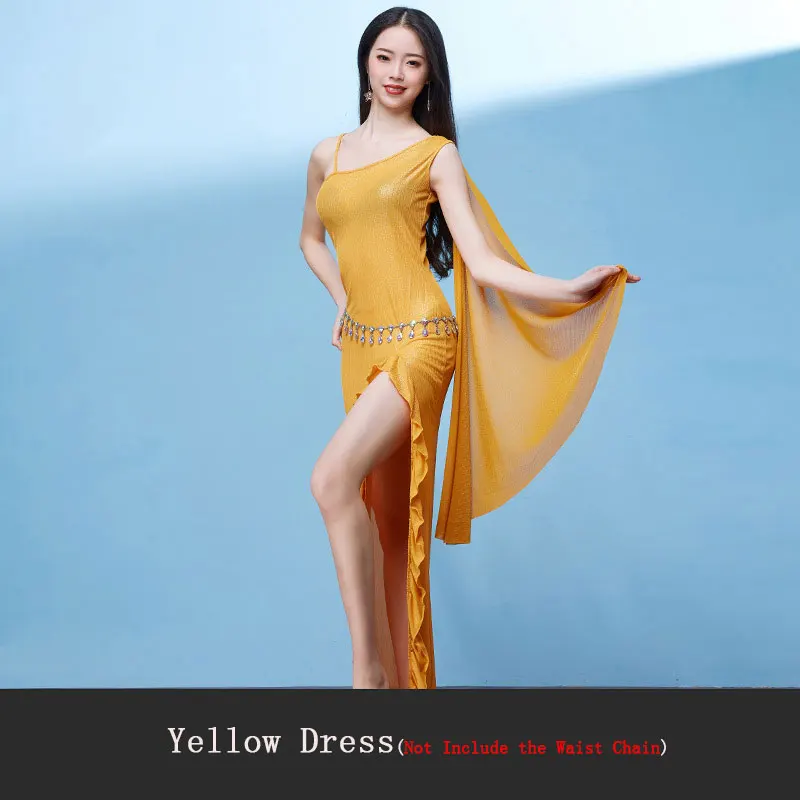 Yellow Костюм для танца живота для женщин сексуальное платье для танца живота для восточных костюм для танцев платье для танца живота - Цвет: Yellow
