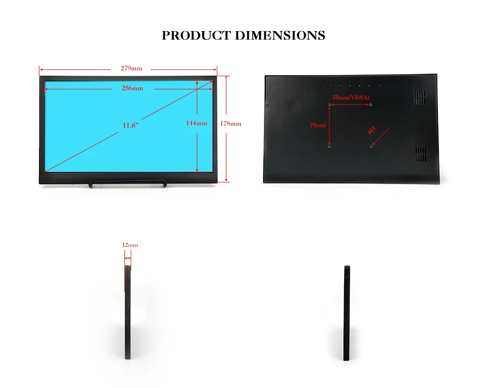 ZB116TNP3/11," дюймовый 1920x1080p ips Двойной HDMI ультратонкий с плоским экраном жидкокристаллический экран монитор для Raspberry Pi PS3 PS4 Xbox360