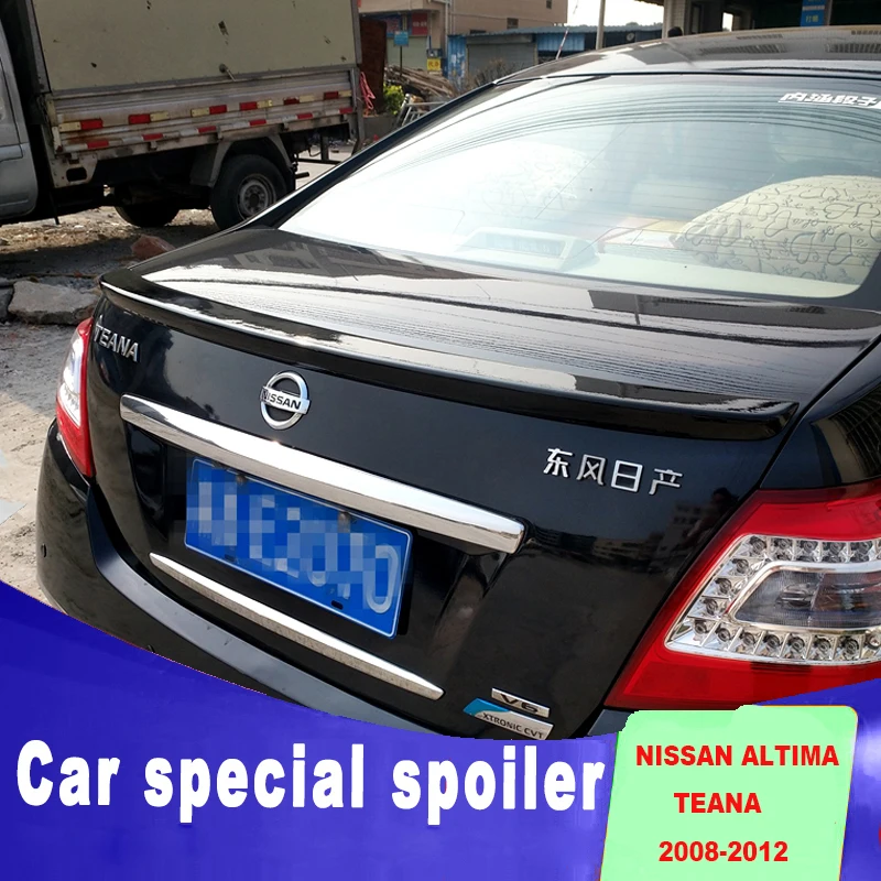 2008 2009 2010 2011 2012 для nissan altima Спойлер ABS материал любой цвет краска спойлер Teana задний багажник крыши праймер спойлер