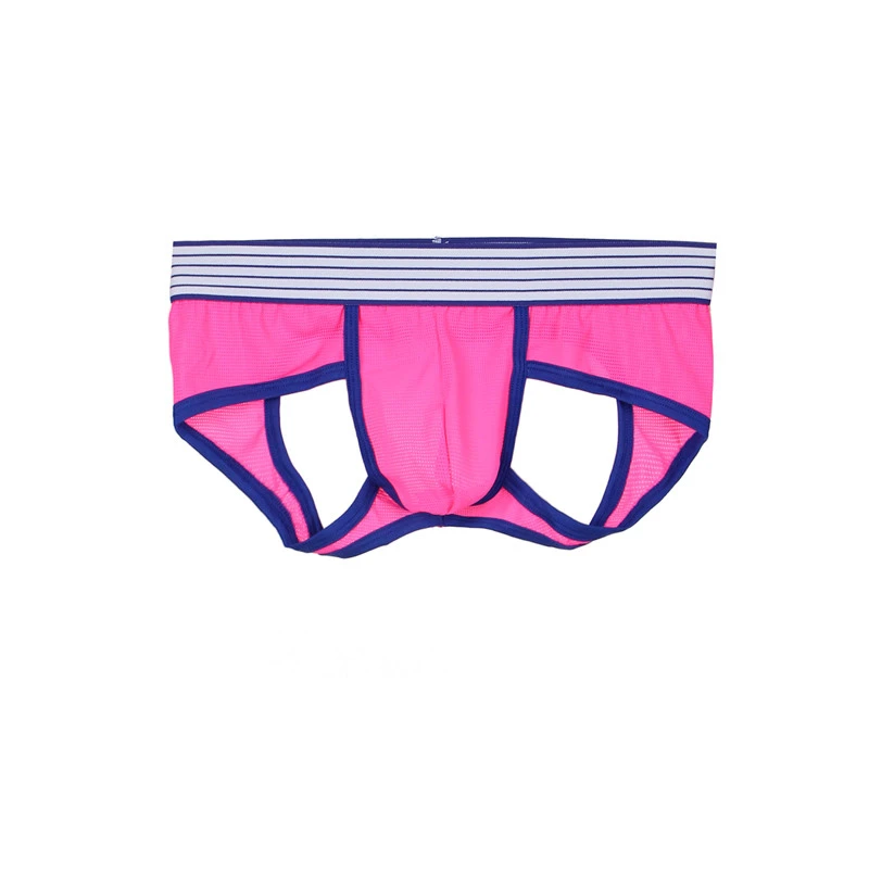 Мужские трусы бикини с открытой спиной черные/синие/красные тонкие дышащие брифы