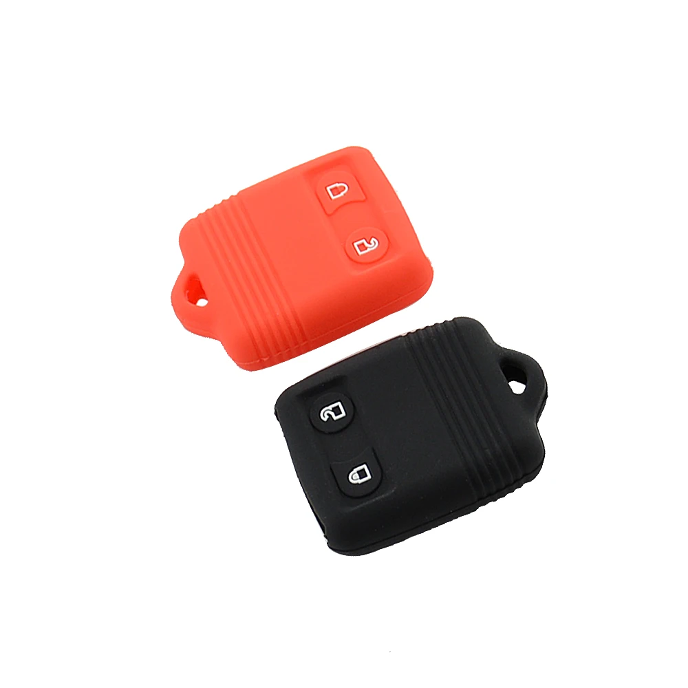 silicone 2 buttons car key shell for ford 3