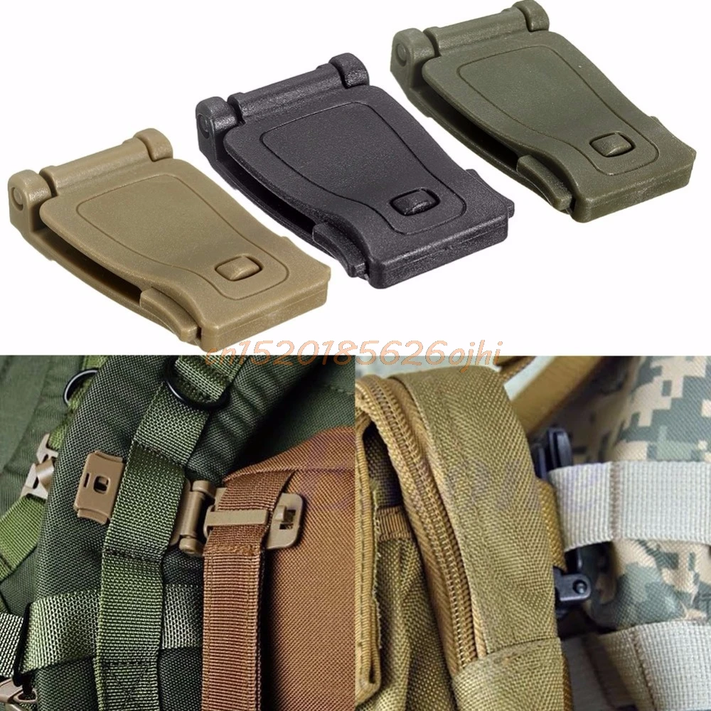 5X Tactical Molle Strap Backpack Webbing Connecting Buckle Clip EDC Outdoor Tool 