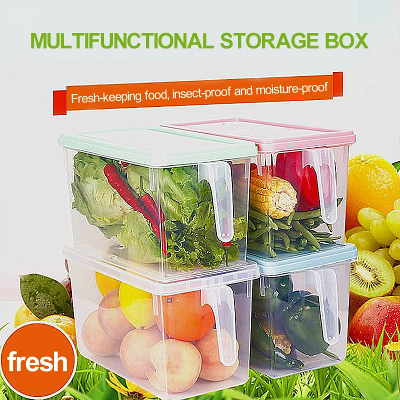 Kitchen Food Container Storage Box Food Preservation Box Pantry Organizer  Breadbasket Fridge Storage Kitchen Organizer Supplies - AliExpress