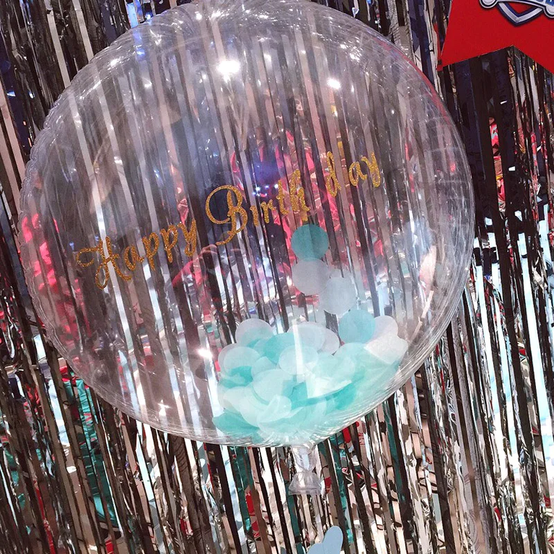 20 piezas 10/unids 18/24 pulgadas sin arrugas Bobo transparente claro PVC globo cumpleaños Boda boda fiesta decoración helio Globos inflables