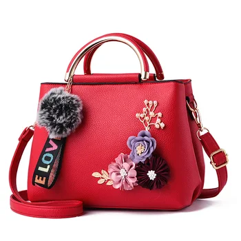 

AOILDLLI 2018 Color Flowers Shell Women's Tote Leather Clutch Bag Small Ladies Handbags Brand Women Messenger Bags Femme