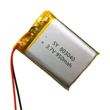 1 шт. 3,7 в 950 мАч 803040 литий-полимерный литий-ионный аккумулятор для gps psp MP4 MP5 мобильных карманных ПК электронных книг Bluetooth