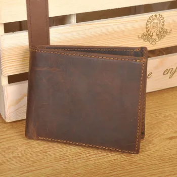 

Top quality cow genuine leather men wallets fashion splice purse dollar price carteira masculina original brand