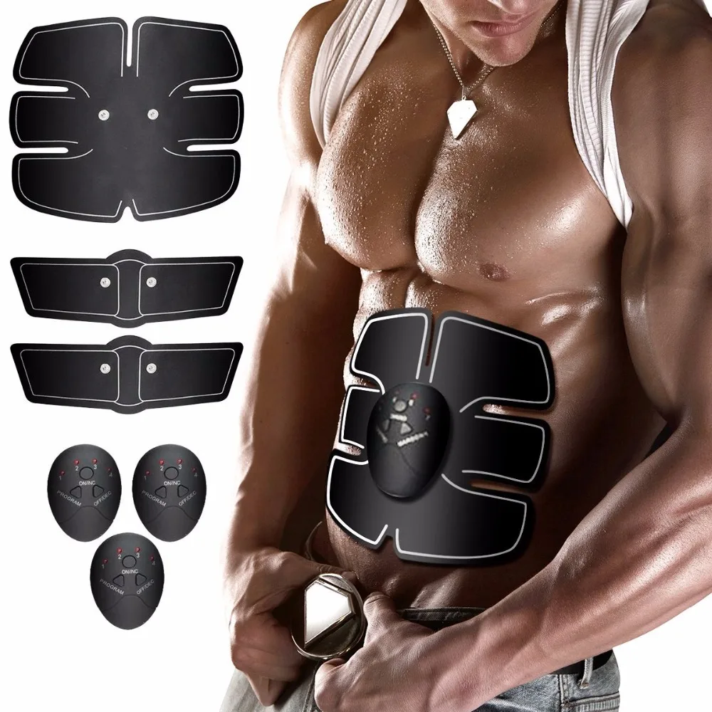 Smart Wireless Electronic Muscle EMS Stimulator ABS Abdominal Muscle Trainer Roller Sticker Slimming Beauty Machine Massager 