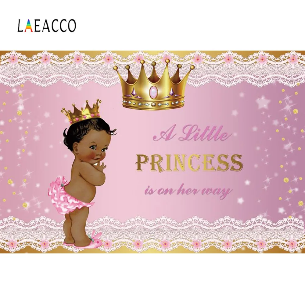 Фон для детской фотосъемки с изображением маленькой принцессы; розовый фон для фотосъемки с изображением изголовья короны; вечерние Семейные плакаты; фон для фотосъемки
