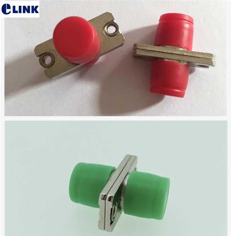 FC split fiber adapter two body welded metal housing optical fibre coupler SM MM APC ftth connector Factory supply ELINK 2 parts sc fc duplex hybrid adapter ftth optical fibre connector green blue apc upc sm mm fiber coupler wholesale price elink 5pcs